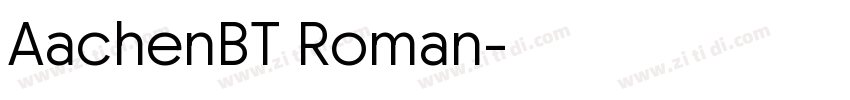 AachenBT Roman字体转换